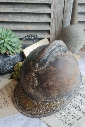 Ancien casque militaire - casque, 14-18