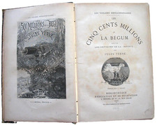 JULES VERNE BOOKS FIRST EDITION 1879 LES FIVE HUNDRED MILLIONS DE LA BEGUM HETZEL