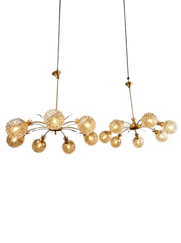 Paire lustre vintage des - paire,