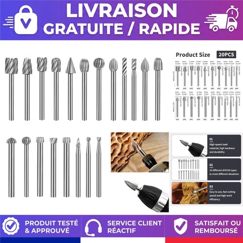 Fraises rotatives hss - 20,