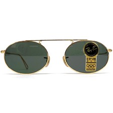 NOS vintage RAY-BAN / BAUSCH & LOMB W1696 sunglasses - USA 1980's - RARE - Gold