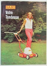 leaflet brochure SABO mower gardening motor culture tractor
