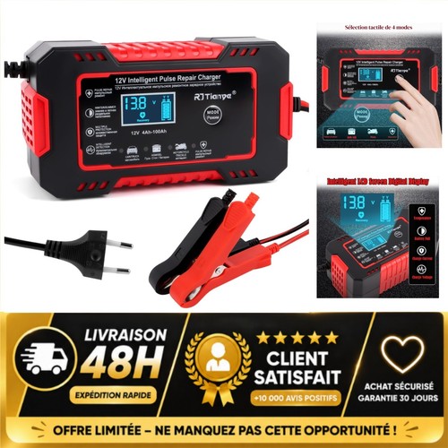 Chargeur batterie voiture 12v - batterie,