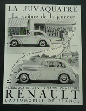 PUBLICITE 1938.. Automobile