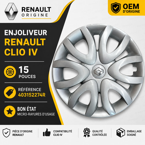 Enjoliveur origine renault - origine,