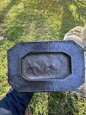 Antique Rejected Copper Tray - Sea Starfish Fish Decor - Signed