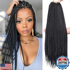 Xtrend 8 Packs 18 Inch Box Braids Crochet Hair 144 Strands Medium Knotless Bo