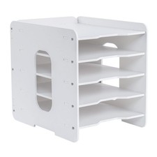 Bac à Courrier 5 Niveaux Organisateur de Bureau Organiseur de Papier à Courri...