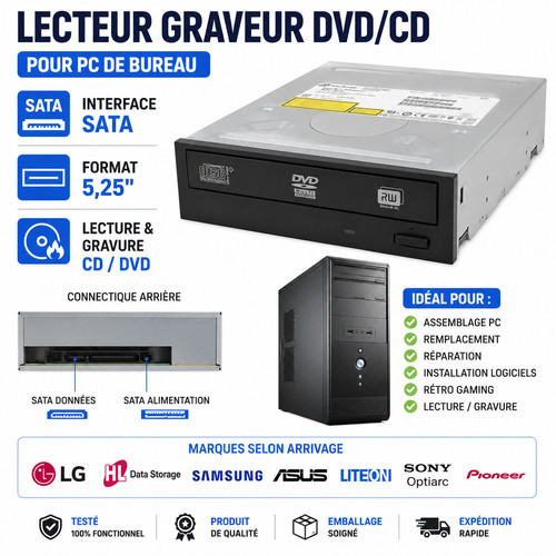 Lecteur graveur dvd - lecteur,