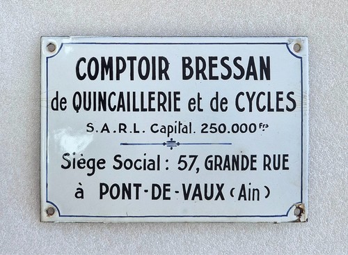 Plaque émaillée comptoir - plaque,