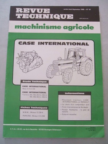 Revue technique tracteur case - revue,