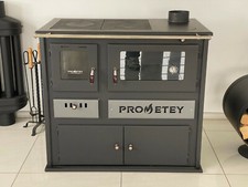 Poêle à bois avec four de cuisine Prometey Praktik Lux 11 KW