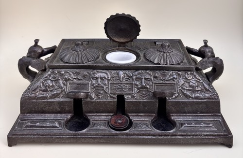 Triple encrier inkwell - inkwell, pen