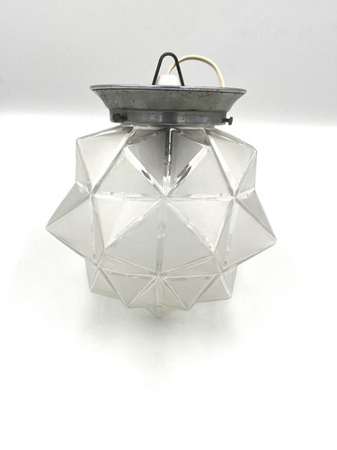 Plafonnier verre dépoli art - plafonnier,