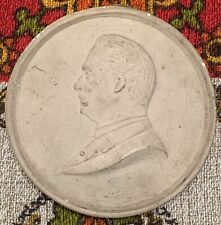 plaster plate profile of man character dated 1892 3rd republic to identify