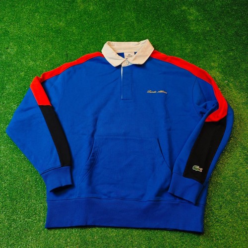 Polo lacoste bleu homme col - polo,