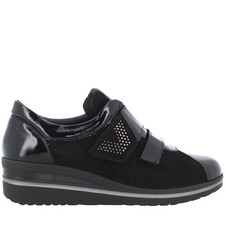 Valleverde A25f baskets compensées pour femmes VD205F NOIR