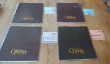 RARE LOT DE 4 PROGRAMMES DE L'OPERA DE PARIS 1979-1980 AVEC CHACUN BILLET ENTREE