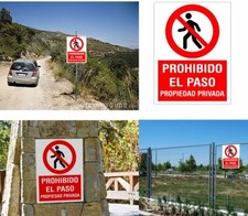 PROHIBÉ L'ACCÈS. Panneau Sandwich De 3 Mm