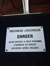 Plaque émaillée ancienne "