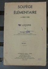 Ancien livre de solfège