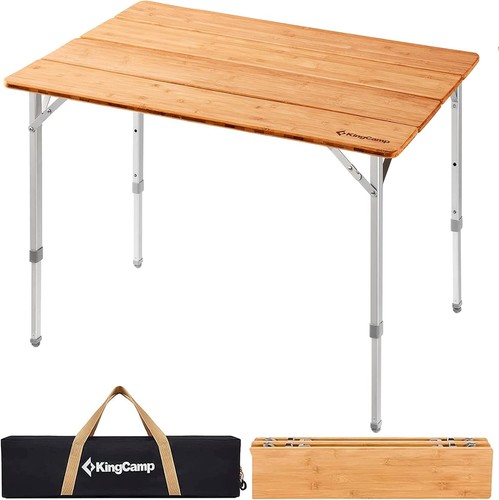 Kingcamp table camping bambou - kingcamp,
