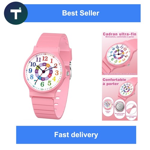 Montre enfant socico rose - montre,