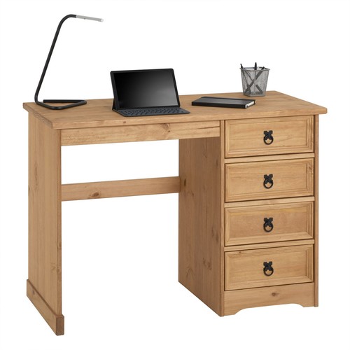 Bureau pin massif finition - en,