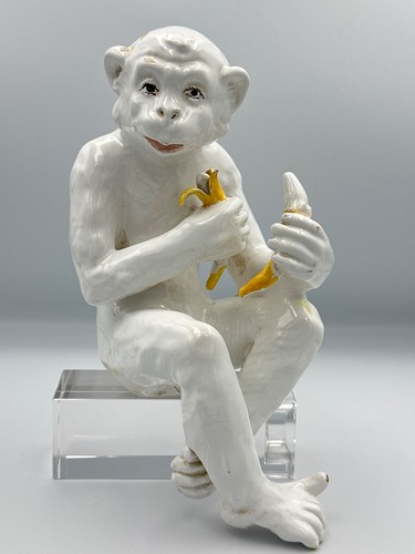 Singe assis céramique - singe,