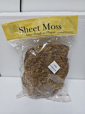  Sheet Moss Mousse Florale En Plaque 100 Cu In/ 1.6 L New. 