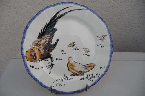 Assiette dessert faience - a,