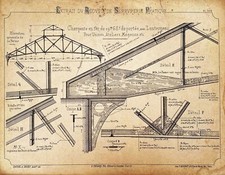 Architect board iron frame 19m62 scope with lantern