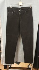 Pantalon En Nubuck Noir, Deuxième Main, Oldschool, Vintagevibes Rockstar