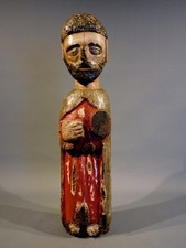 Statue Saint Apotre en bois