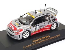 Ixo 1/43 Scale RAM008 - Peugeot 206 WRC #2 Winner Catalunya 2001