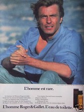 PUBLICITÉ L'HOMME ROGER & GALLET EAU DE TOILETTE 