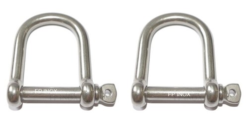 Manille droite inox - droite, 316