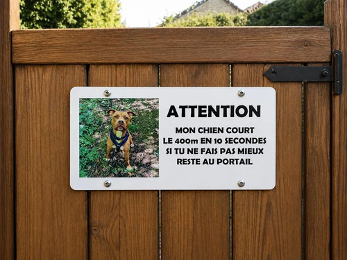 Plaque portail humoristique - de,