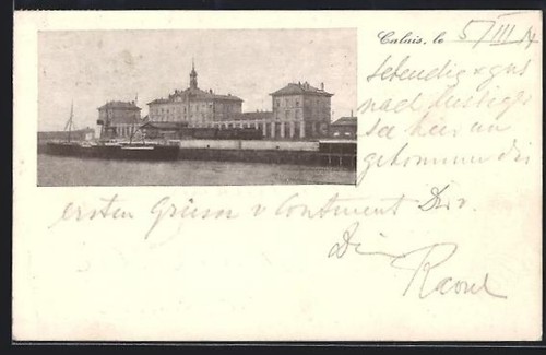 Cpa calais terminus - terminus-hôtel, et