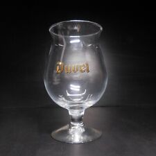 N9865 Duvel Beer Glass Gold Fine Gold Clear White Vintage Art Deco Bistro