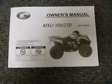 2021 Kymco MXU 150 & 270 Quad ATV Owner Operator Manual
