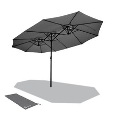 VOUNOT Parasol Jardin Double Aluminium 270 x 460 cm