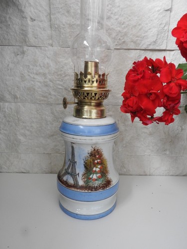 Antique kerosene lamp paris - antique, °paris