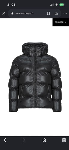 Helvetica doudoune homme noire