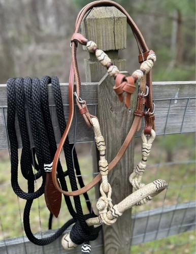 Bitless hackamore rawhide - bitless,
