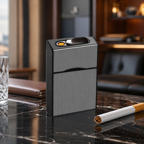 étui cigarettes briquet - à,