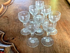 anciens petits verre à