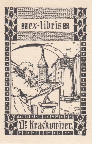 Exlibris livre plaque klischee - exlibris,