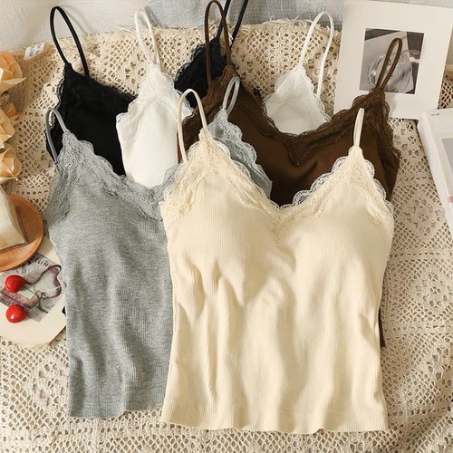 Gilet camisole dentelle sans