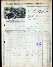 TILCHATEL (21) FORGES ROLLING MILL CUTTING / TOOLING "A. PERRIN" in 1913